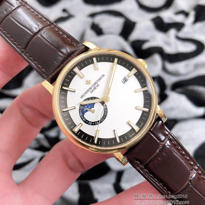 江詩丹頓 Vacheron Constantin 進口8217全自動機械機芯 316精鋼錶帶 男士腕表  wssb4156